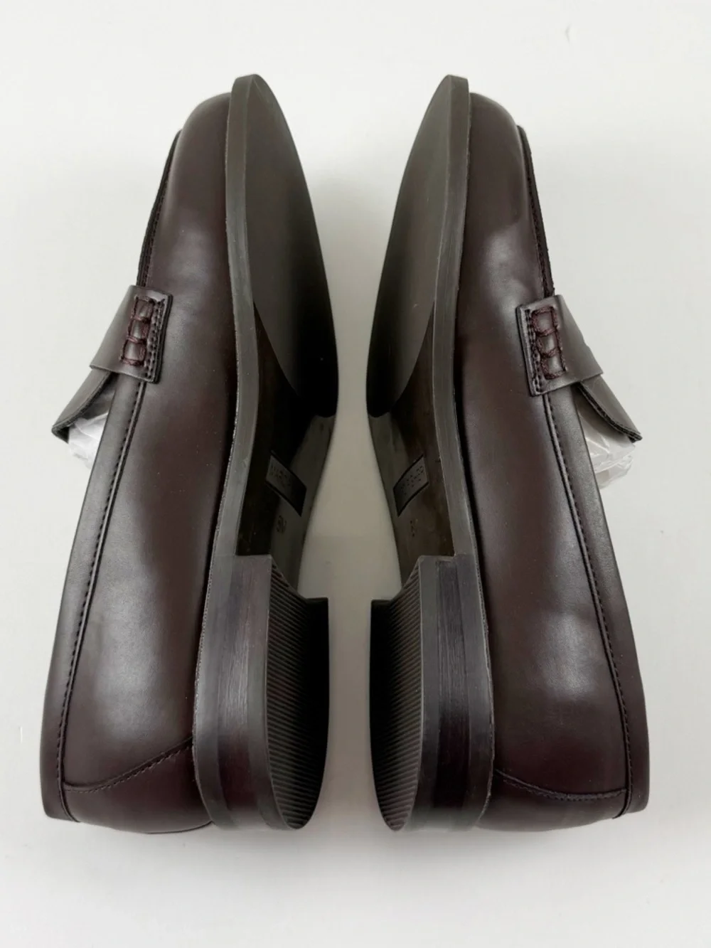 Marc Fisher Filithia Loafers Womens 8W Dark Brown Faux Leather Flats NEW